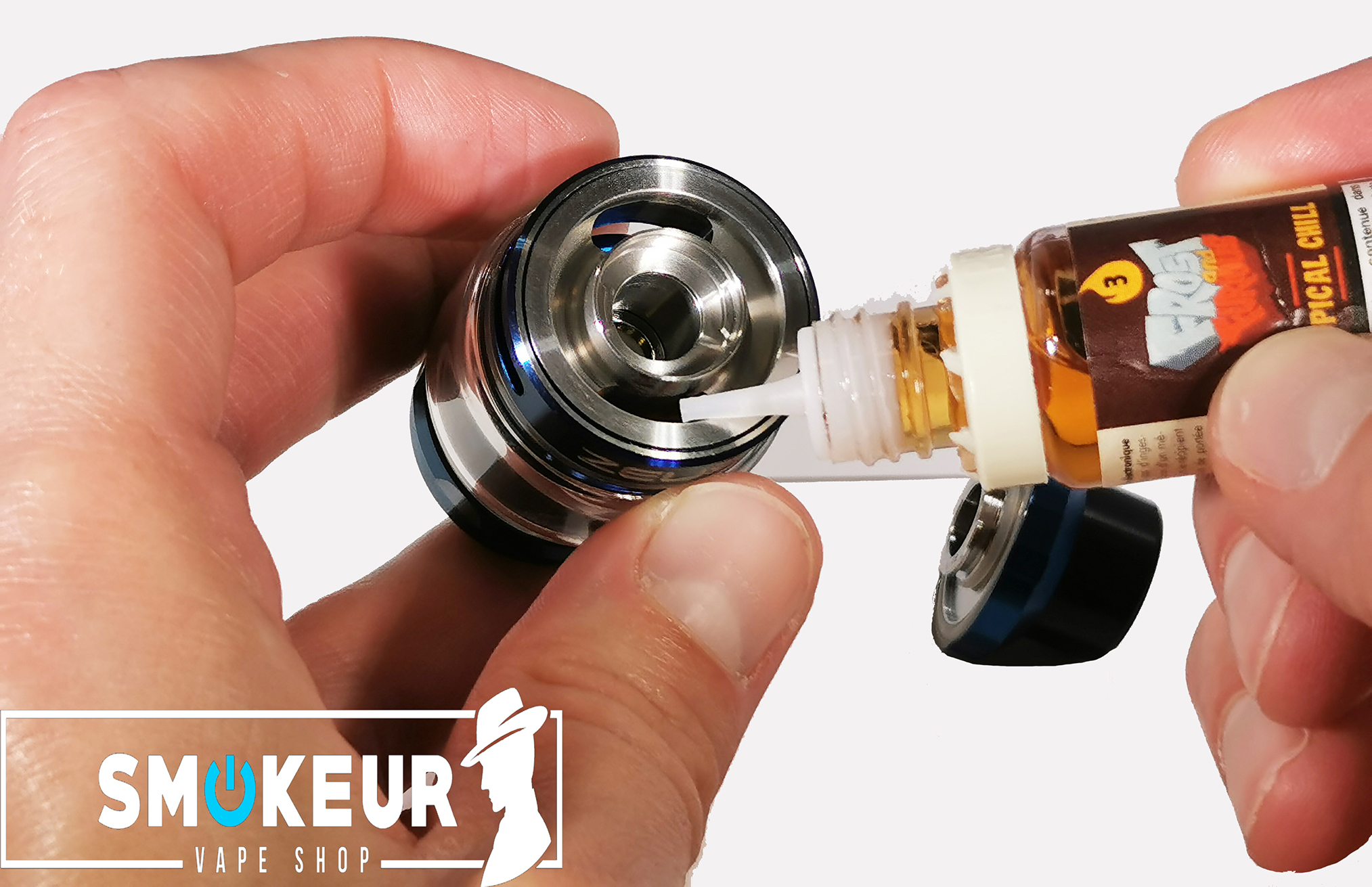 remplissage du tank de cigarette électonique